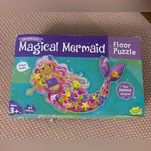 Peaceable Kingdom Mermaid Floor Puzzle 41 Pcs